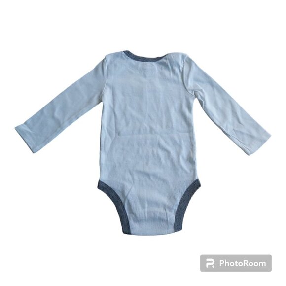Lamaze Organic Cotton Long-Sleeved Onesie - Size 12 Months for Comfort and Style - Picture 2 of 6